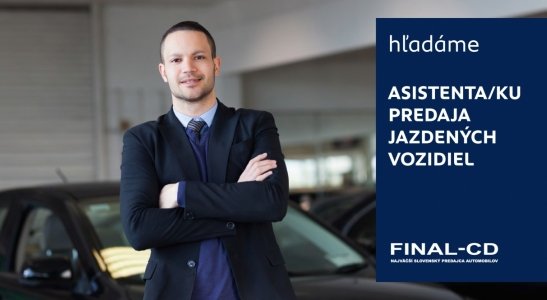 Asistent / Asistentka predaja jazdených vozidiel Asistent / Asistentka predaja jazdených vozidiel
