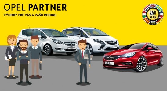 OPEL PARTNER – výhody pre Vás a Vašu rodinu. OPEL PARTNER – výhody pre Vás a Vašu rodinu.