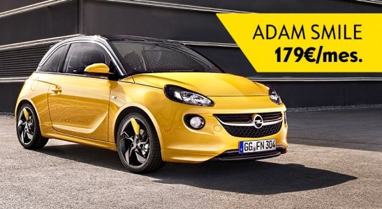 Opel Adam len za 179 EUR mesačne! Opel Adam len za 179 EUR mesačne!