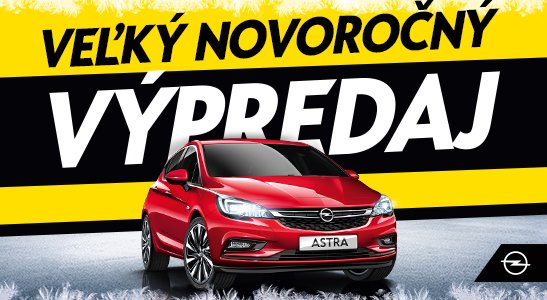 Veľký novoročný výpredaj Opel