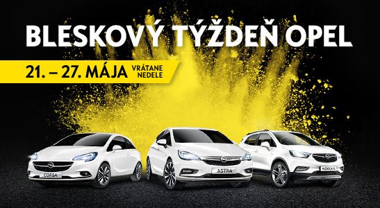 Bleskový týždeň Opel