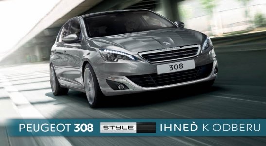 PEUGEOT 308 STYLE ihneď k odberu PEUGEOT 308 STYLE ihneď k odberu