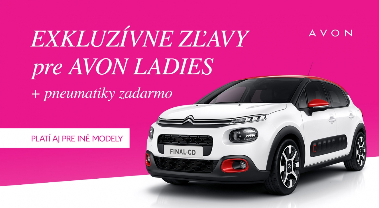 Exkluzívne zľavy pre AVON ladies