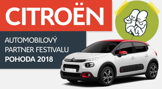 CITROËN automobilový partner festivalu POHODA 2018