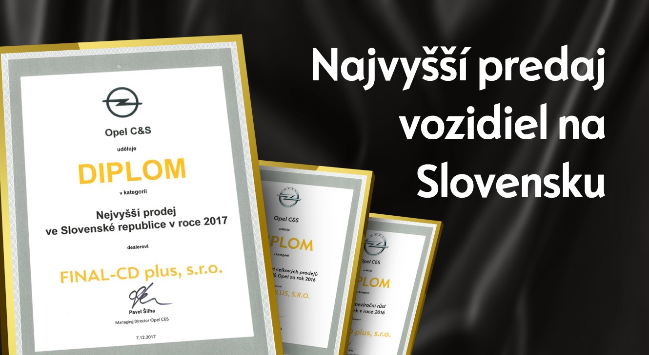 Sme NAJLEPŠÍ OPEL na Slovensku!