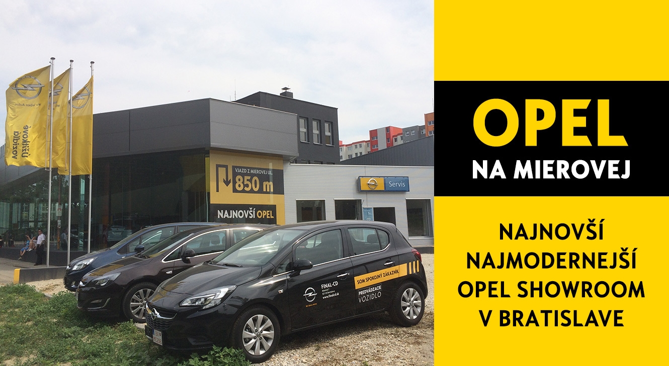 OPEL na Mierovej v plnej prevádzke