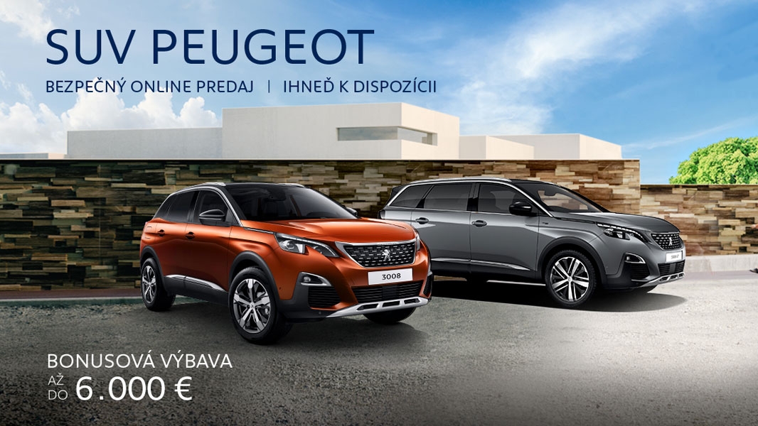 SUV Peugeot oceňujú odborníci a milujú vodiči!