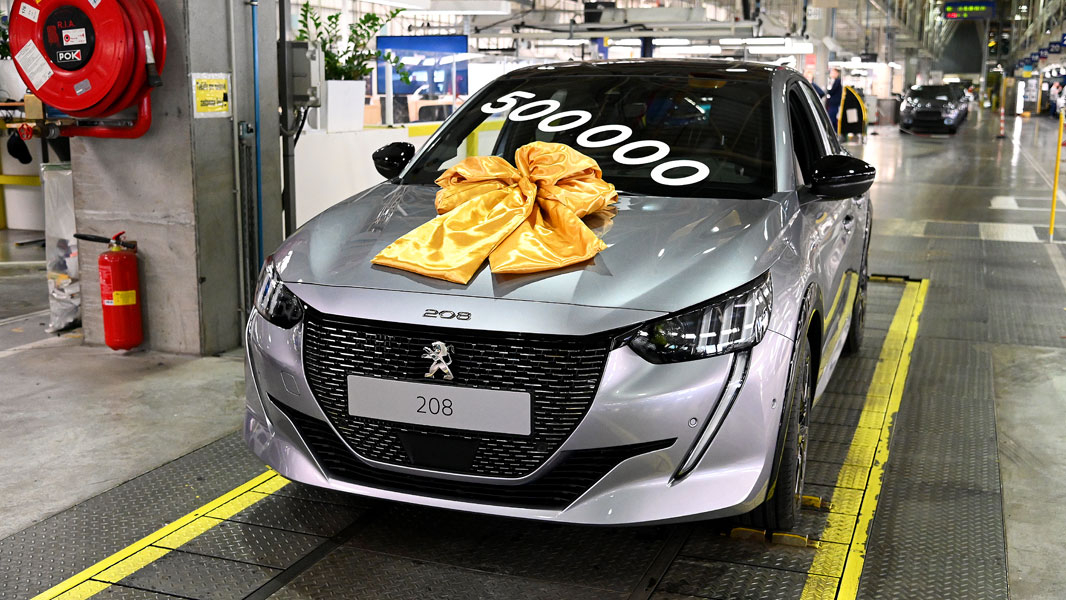 Významný míľnik pre model  PEUGEOT 208