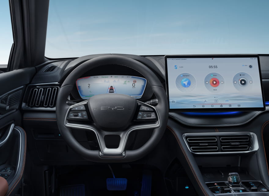 Inteligentn&yacute; kokpit BYD 