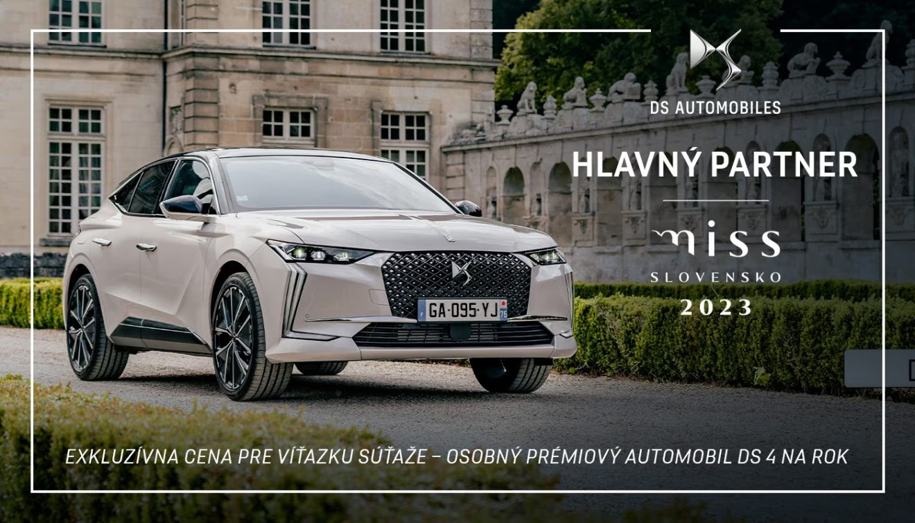 DS AUTOMOBILES JE HLAVNÝM PARTNEROM MISS SLOVENSKO 2023