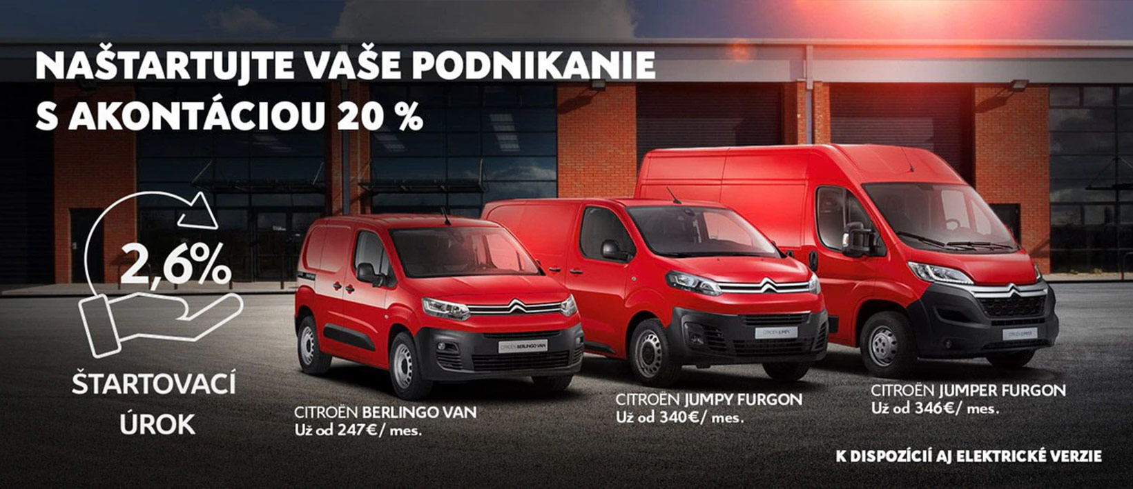Vyberte si z ponuky úžitkových vozidiel Citroën.