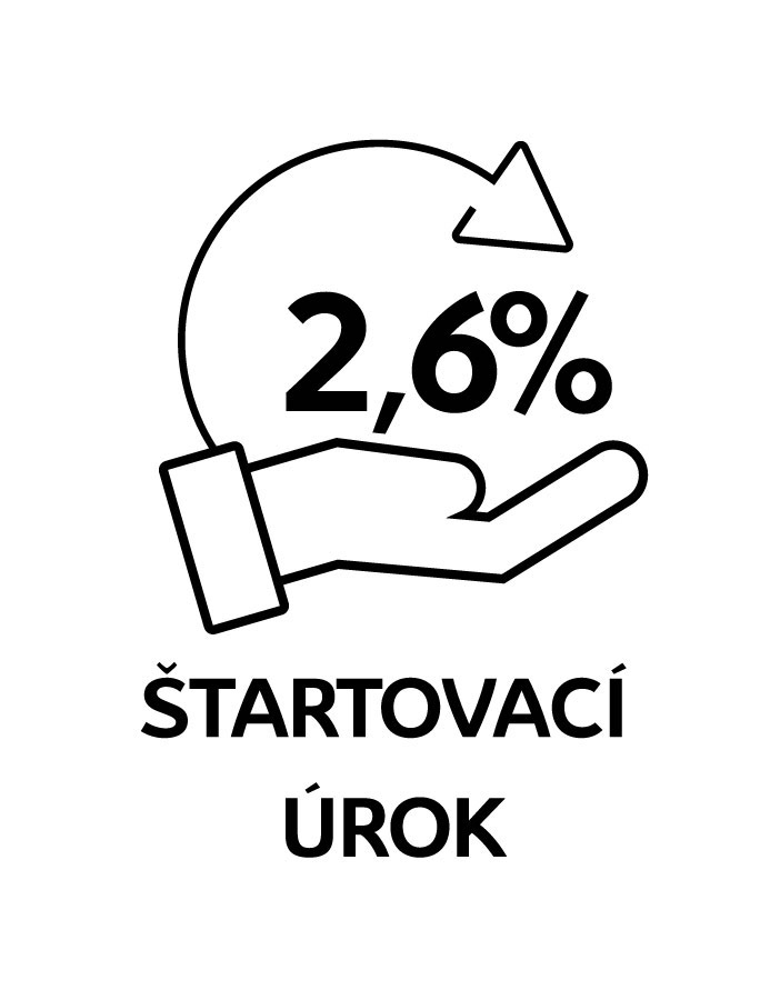 2,6% štartovací úrok