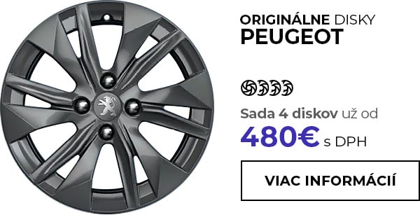 Originálne disky Peugeot, sada 4 diskov už od 480 EUR s DPH