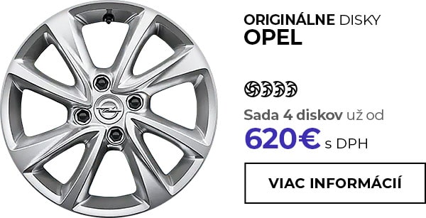 Originálne disky Opel, sada 4 diskov už od 620 EUR s DPH