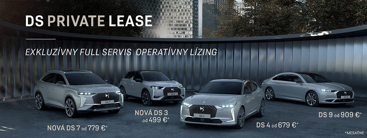 DS PRIVATE LEASE: EXKLUZÍVNY FULL SERVIS OPERATÍVNY LÍZING