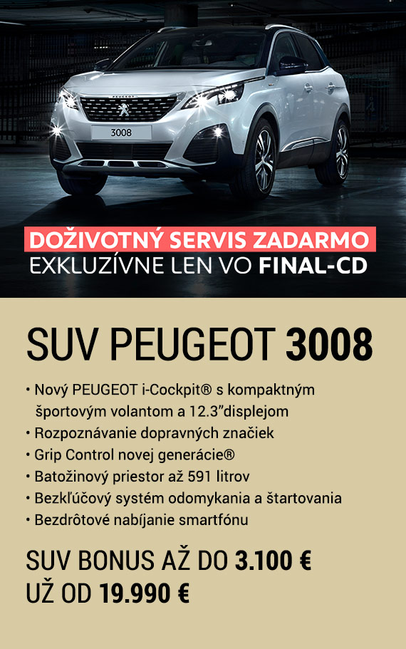 Z radu Peugeot SUV si určite vyberiete! FINALCD