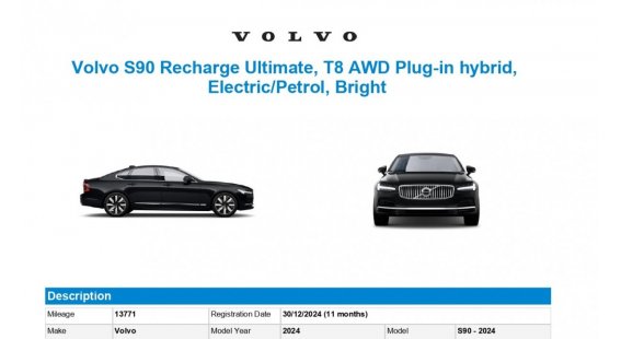 Volvo S90 T8 (P) ULTIMATE BRIGHT AT8 eAWD