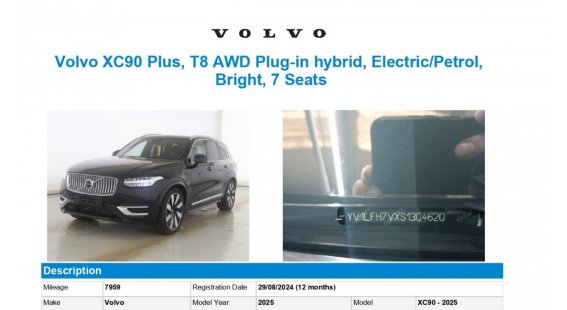 Volvo XC90 T8 RECHARGE PLUS Bright AT8 eAWD 7 miest